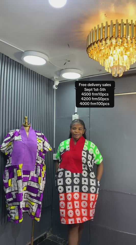 Aso -oke Short gown 100 pcs bundle