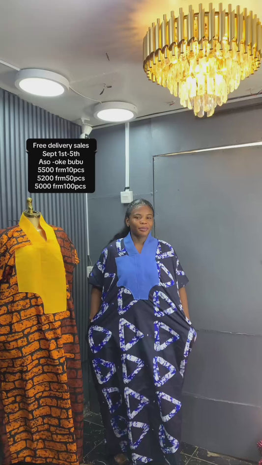 Aso -oke Long gown  50 pcs bundle